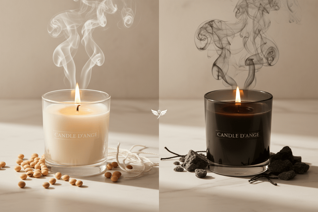 Cire de soja vs paraffine : quelle bougie est meilleure pour la santé ? - Candle d’Ange