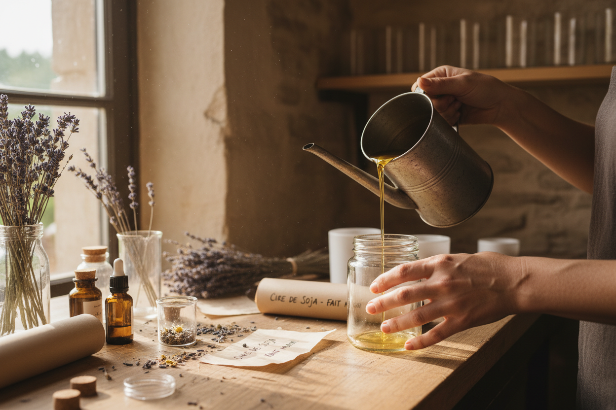 Bougie artisanale française : pourquoi choisir la cire de soja ?