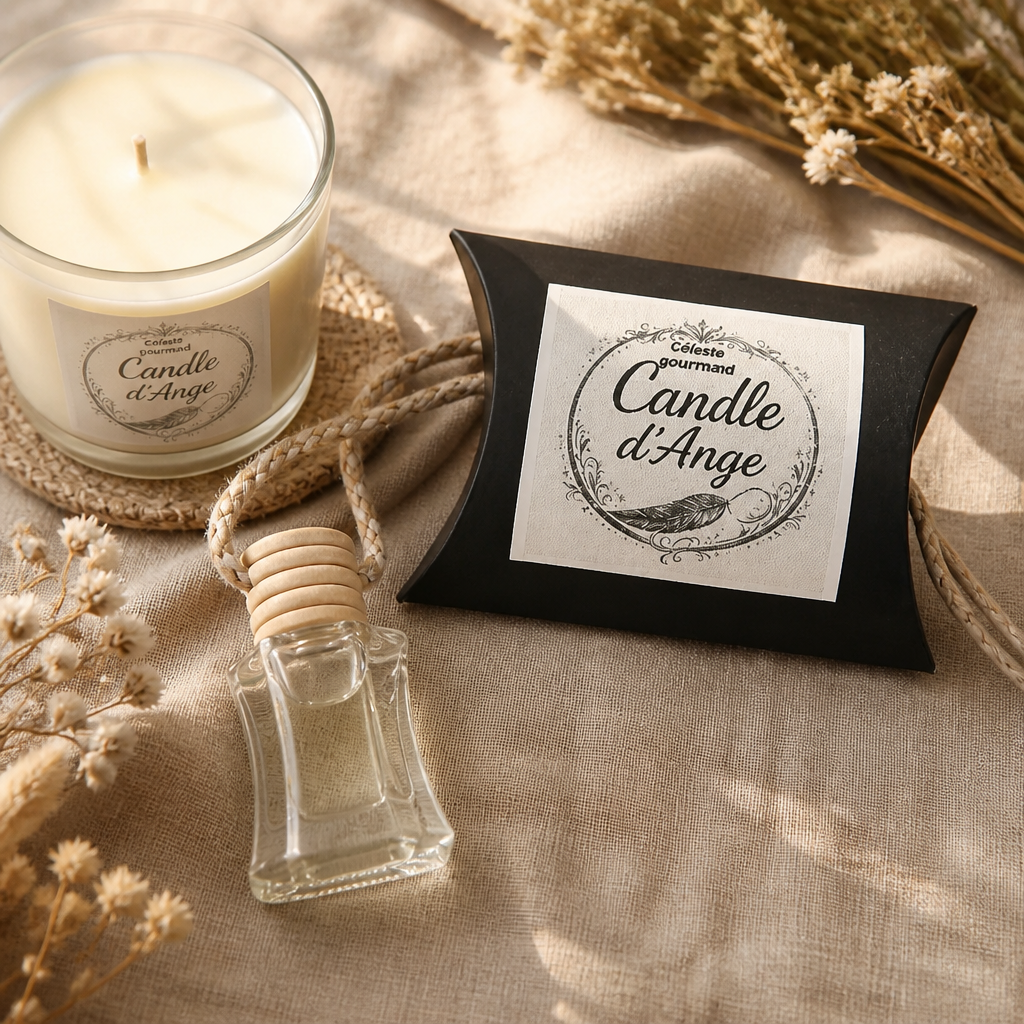 Diffuseur de Voiture Céleste Gourmand 8ml - Candle d'Ange