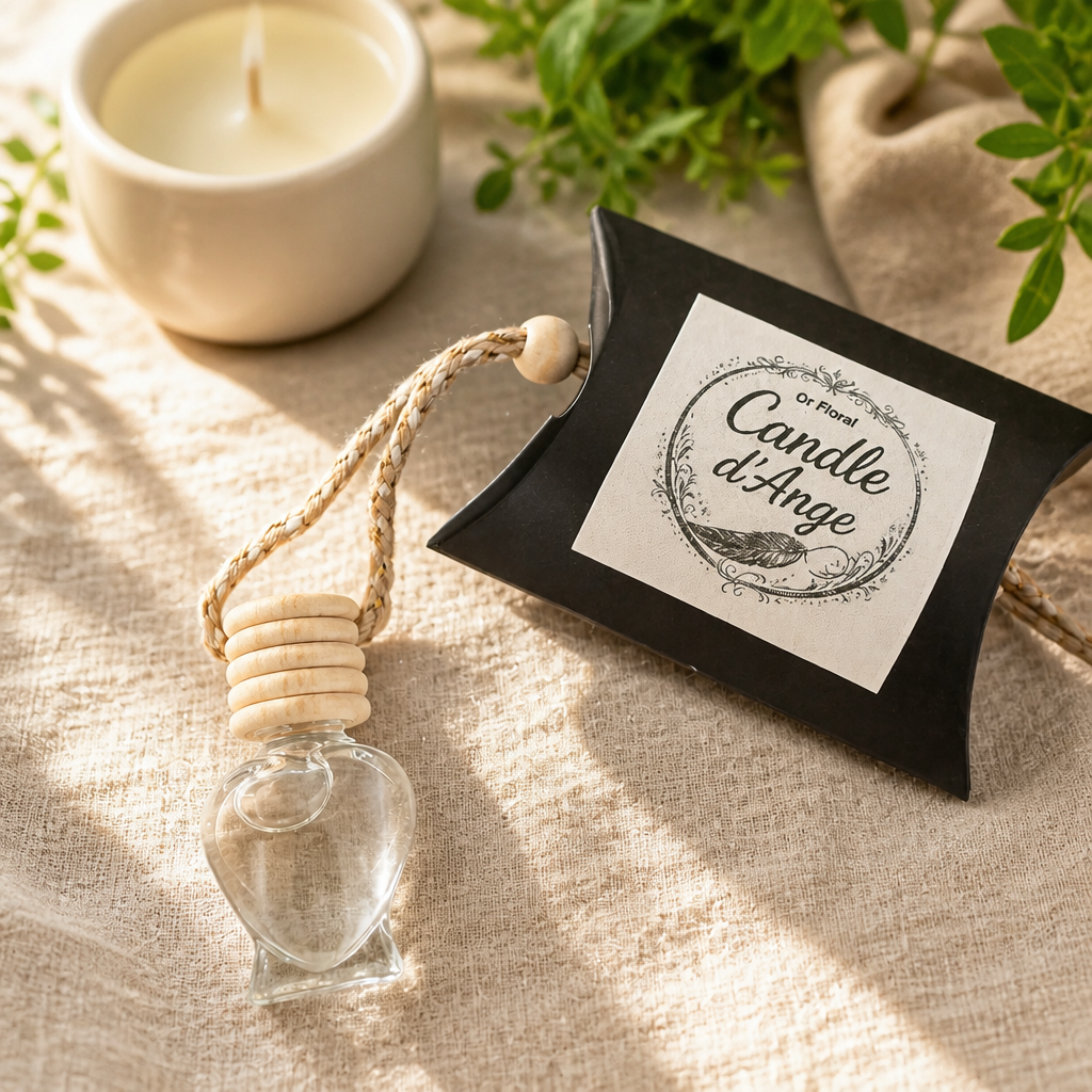 Diffuseur de Voiture Or Floral 5ml - Candle d'Ange
