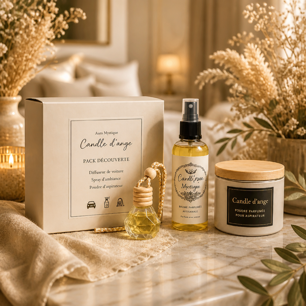 Pack Découverte Aura Mystique — Diffuseur + Spray + Poudre Parfumée