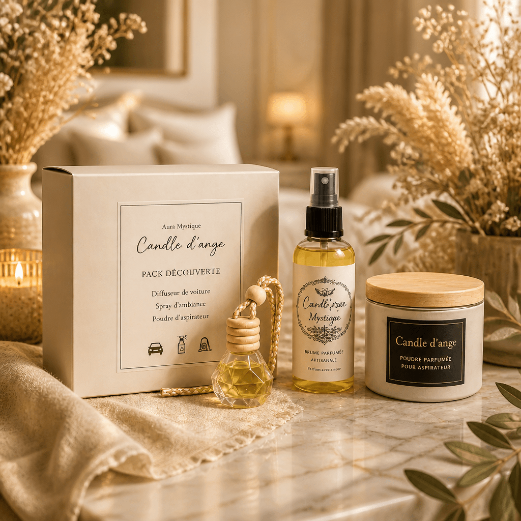 Pack Découverte Fée Gourmande — Diffuseur + Spray + Poudre Parfumée - Candle d’Ange
